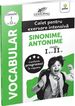 Coperta cărții Vocabular. Caiet pentru exersare intensiva. Clasele I si a II-a