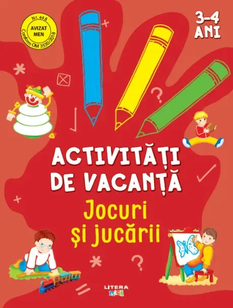 Coperta cărții Activitati de vacanta. Jocuri si jucarii