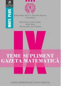 Coperta cărții Teme supliment. Gazeta Matematica. Clasa a IX-a