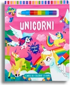 Coperta cărții Unicorni. Carte de colorat cu apa