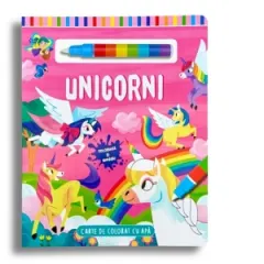 Coperta cărții Unicorni. Carte de colorat cu apa