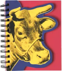 Coperta cărții Andy Warhol Cow Layered Journal