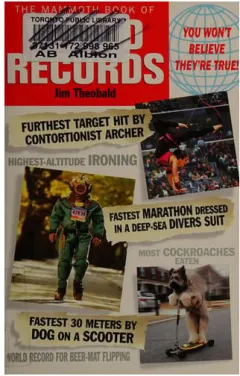 Coperta cărții The mammoth book of weird records