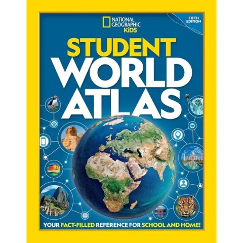 Coperta cărții National Geographic student world atlas