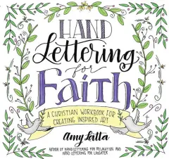 Coperta cărții Hand lettering for faith: a Christian workbook for creating inspired art