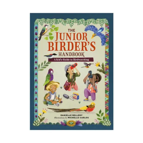 Coperta cărții The junior birder's handbook: a kid's guide to birdwatching