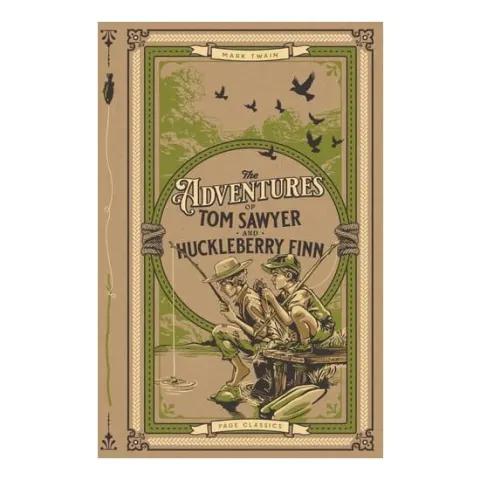 Coperta cărții The Adventures of Tom Sawyer and Huckleberry Finn