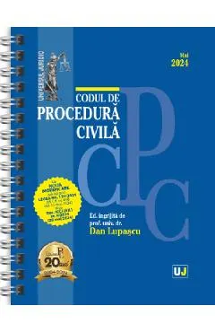 Coperta cărții Codul de procedura civila Mai 2024 Ed. Spiralata