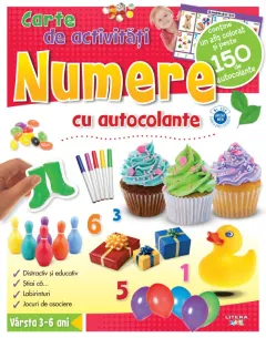Coperta cărții Numere. Carte de activități cu autocolante
