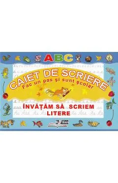 Coperta cărții Invatam sa scriem litere. Caiet de scriere |