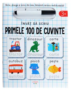 Coperta cărții Invat sa scriu. Primele 100 de cuvinte