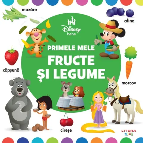 Coperta cărții Disney Bebe. Primele mele fructe și legume