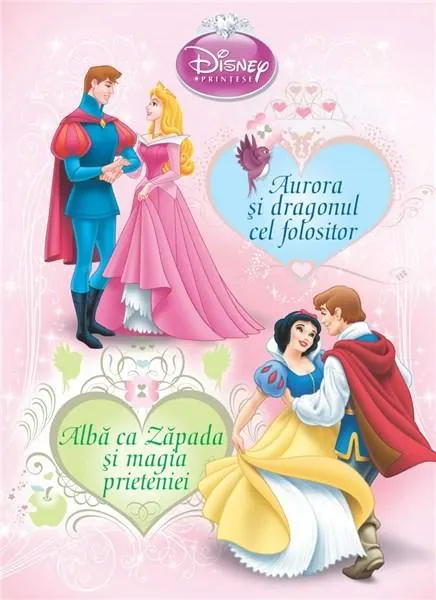 Coperta cărții Aurora si dragonul cel folositor. Alba ca Zapada si magia prieteniei