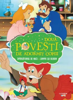 Coperta cărții Doua povesti de adormit copiii. Spargatorul de nuci. Lampa lui Aladin