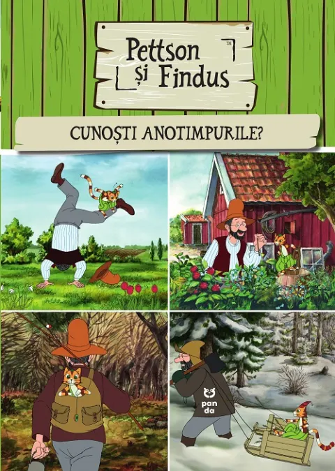 Coperta cărții Pettson și Findus. Cunoști anotimpurile?