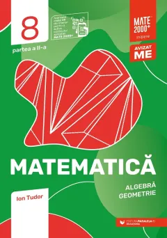 Coperta cărții Matematică. Algebră, geometrie. Caiet de lucru. Clasa a VIII-a. Inițiere. Partea a II-a