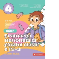 Coperta cărții Evaluarea Nationala 2027 la finalul clasei a IV-a. Limba romana, matematica si stiinte ale naturii