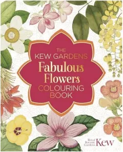 Coperta cărții The Kew Gardens Fabulous Flowers Colouring Book