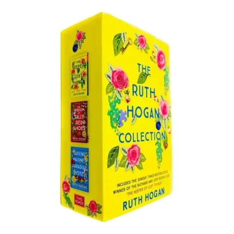 Coperta cărții The Ruth Hogan Collection 3 Books Set (The Keeper of Lost Things, The Wisdom of Sally Red Shoes & Queenie Malone's Paradise Hotel)