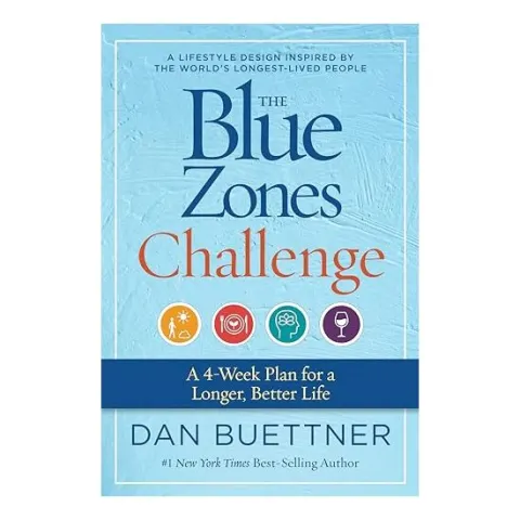 Coperta cărții Blue Zones Challenge, Dan Buettner