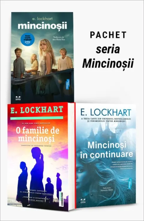 Coperta cărții Pachet seria Mincinoșii. Mincinoșii/O familie de mincinoși/Mincinoși în continuare - E. Lockhart