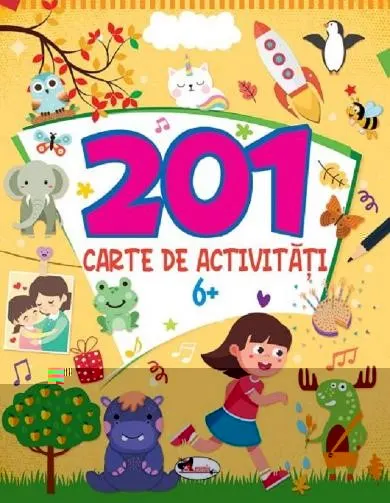 Coperta cărții 201 carte de activitati 6 ani+