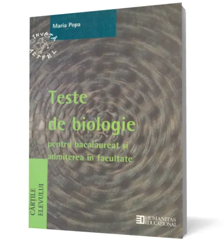 Coperta cărții Teste de biologie pentru bacalaureat și admiterea în facultate
