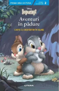 Coperta cărții Disney. Iepurasi: Aventuri in padure. Carte cu despartiri in silabe
