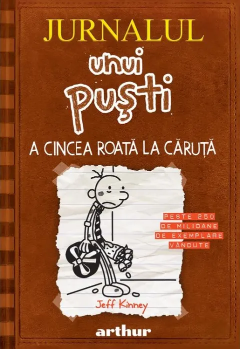 Coperta cărții Jurnalul unui puști 7. A cincea roată la căruță