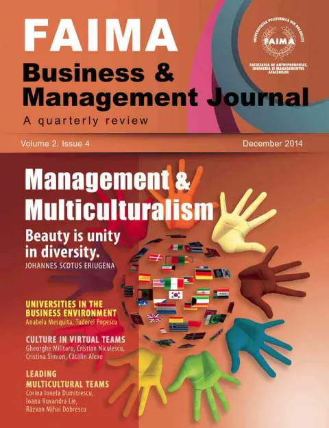 Coperta cărții FAIMA Business & Management Journal – volume 2, issue 4, December 2014
