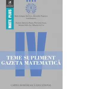 Coperta cărții Teme supliment Gazeta Matematica. Clasa a IV-a
