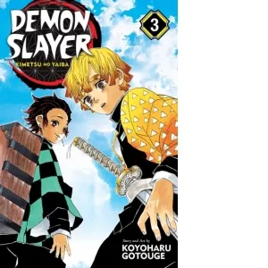 Coperta cărții Demon Slayer: Kimetsu no Yaiba, Vol. 3