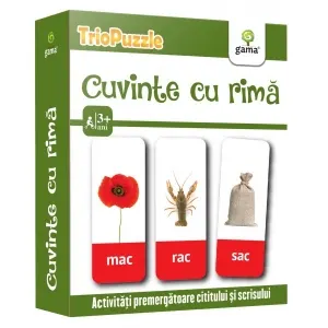 Coperta cărții TrioPuzzle: Cuvinte cu rima. Activitati premergatoare cititului si scrisului