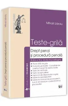 Coperta cărții Teste-Grila Drept Penal Si Procedura Penala Ed.6