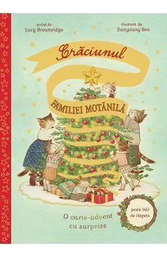 Coperta cărții Craciunul familiei Motanila - Lucy Brownridge, Eunyoung Seo