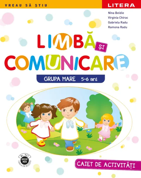Coperta cărții Limba si comunicare. Caiet de activitati. Grupa mare 5-6 ani
