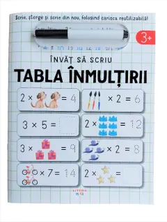 Coperta cărții Invat sa scriu. Tabla inmultirii