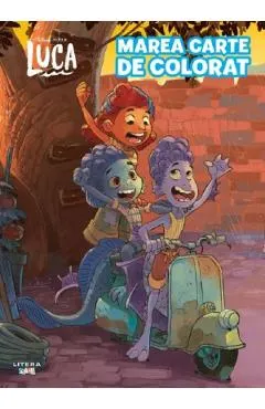 Coperta cărții Disney Pixar: Luca. Marea carte de colorat