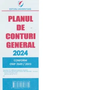 Coperta cărții Planul de conturi general 2024. Conform OMF 2649/2023