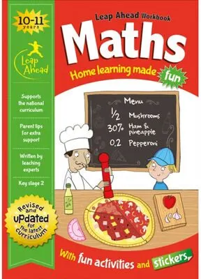 Coperta cărții Leap Ahead Workbook: Maths 10-11 Years