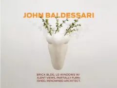 Coperta cărții John Baldessari