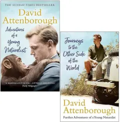 Coperta cărții David Attenborough 2 Books Collection Set (adventures Of A Young Naturalist & Journeys To The Other Side Of The World)