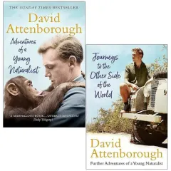 Coperta cărții David Attenborough 2 Books Collection Set (adventures Of A Young Naturalist & Journeys To The Other Side Of The World)