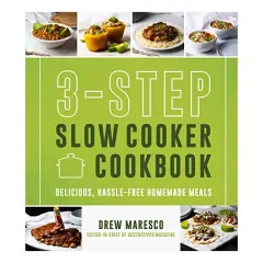 Coperta cărții 3-Step Slow Cooker Cookbook, Drew Maresco