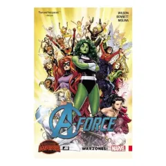 Coperta cărții A-Force Vol. 0: Warzones!, G. Willow Wilson, Marguerite Bennett