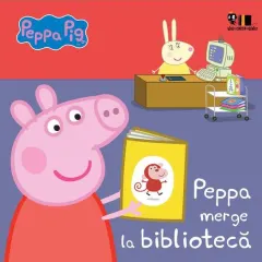Coperta cărții Peppa Pig: Peppa merge la bibliotecă