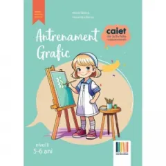 Coperta cărții Antrenament grafic Nivel II (5-6 ani) Caiet de activitate independenta