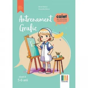Coperta cărții Antrenament grafic Nivel II (5-6 ani) Caiet de activitate independenta