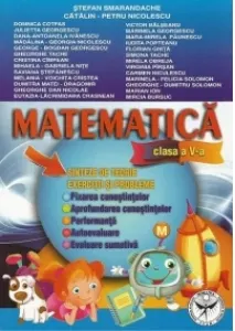 Coperta cărții Matematica Clasa a V-a. Exercitii si probleme - Fixarea cunostintelor. Aprofundarea cunostintelor. Performanta. Autoevaluare. Evaluare sumativa