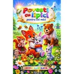 Coperta cărții Povesti cu lipici pentru cei mici